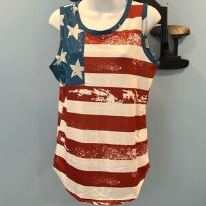 Flag Print Women’s Tank Top
